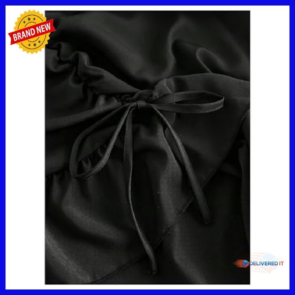 Plus Size Renaissance Skirt Asymmetrical High Waisted Ruched Midi - Picture 5 of 5